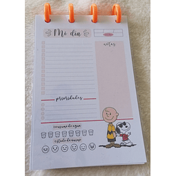 Planificador Diario A6 - Charlie Brown & Snoopy