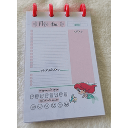 Planificador Diario A6 Princesas - Ariel