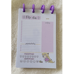 Planificador Diario A6 - Princesas - Rapunzel y Pascal