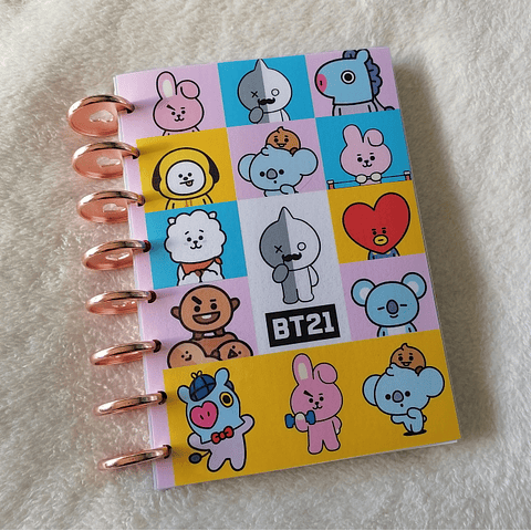 Cuaderno A5 - BTS - BT21 2