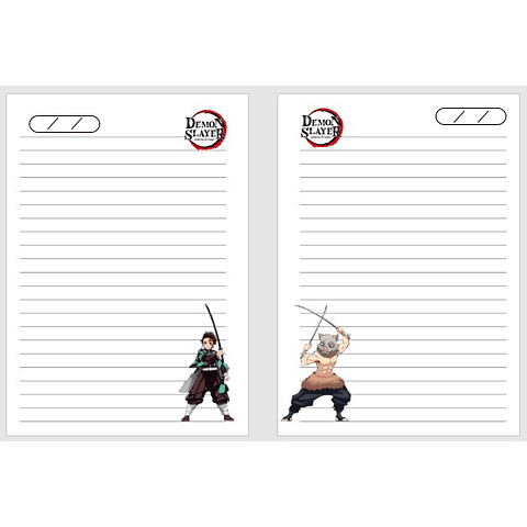 Cuaderno A5 - Kimetsu no Yaiba 