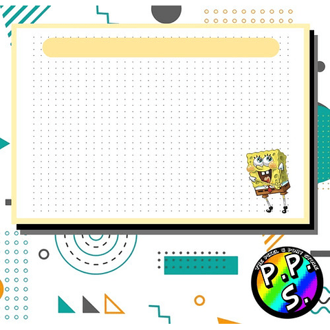 Flashcard - Bob Esponja 2 Fichas Bibliográficas