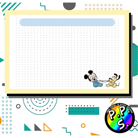Flashcard - Mickey y Pluto Bebé Fichas Bibliográficas