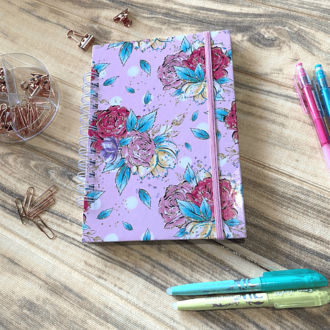 Cuaderno A5 - Rosas