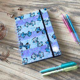 Cuaderno A5 - Ribbons Celeste