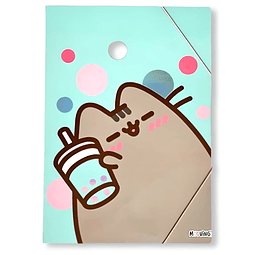 Mooving Carpeta 3 Solapas Oficio con Elástico Pusheen