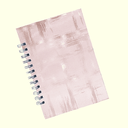Cuaderno A5 -  Pinceladas Rosa