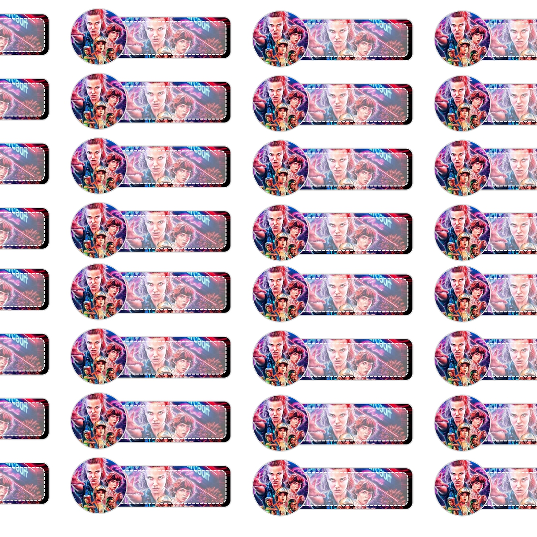 Set Etiquetas Escolares Stranger Things 2