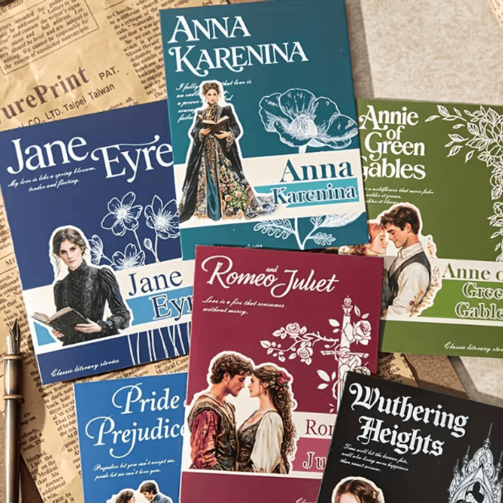 Set Stickers Clásicos de Literatura 20 unidades 1