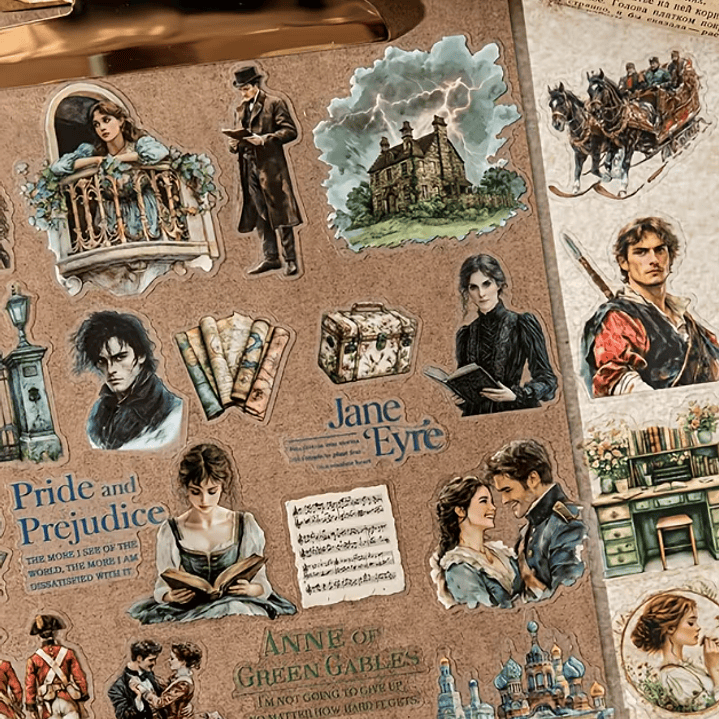 Set Stickers Clásicos de Literatura 20 unidades 7