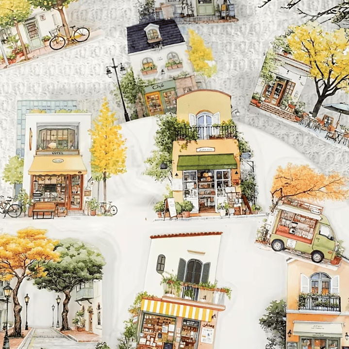 Set Stickers Decorativos Ciudades 15 unidades 2