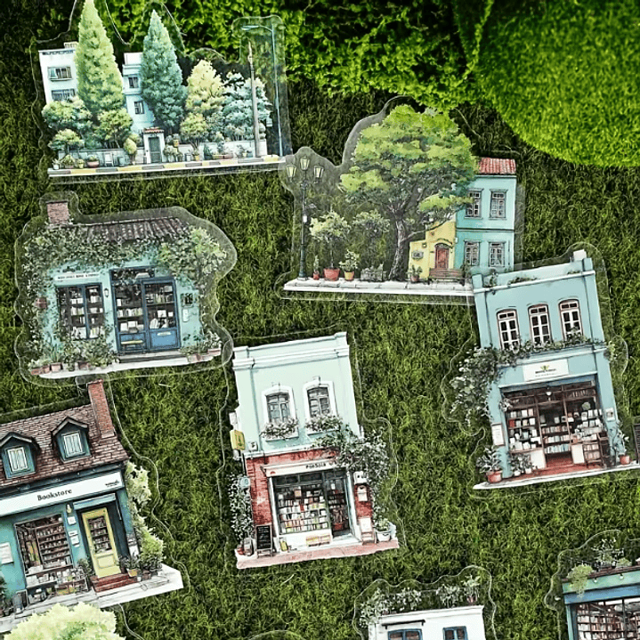 Set Stickers Decorativos Ciudades 15 unidades 4