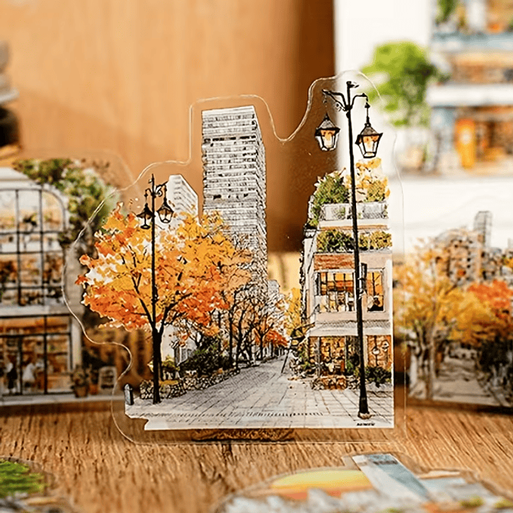 Set Stickers Decorativos Ciudades 15 unidades 5