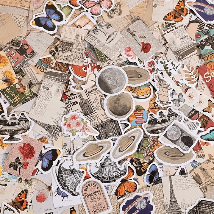 Set Stickers Decorativos En Cajita 50 unidades 8