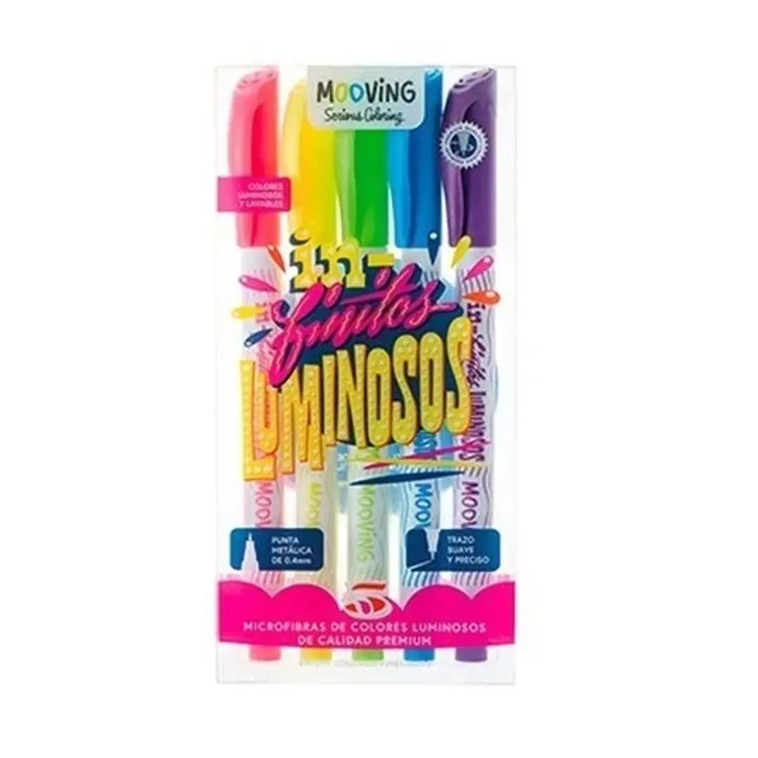 Mooving - Set 5 Tiralineas Premium Luminosos  1