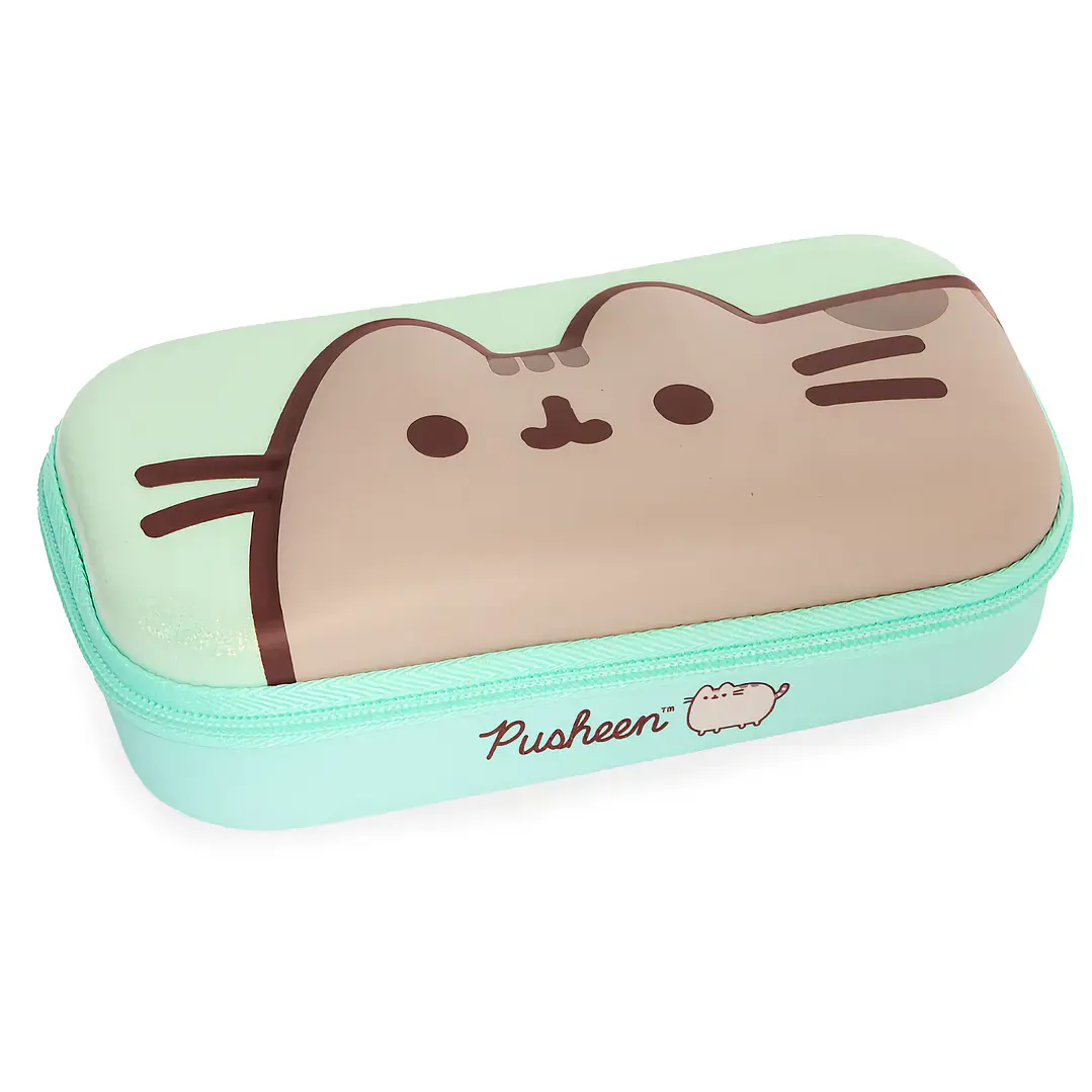 Pusheen - Estuche Box Glitter Verde 1