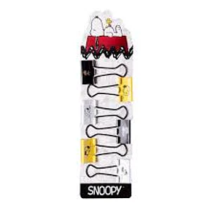 Mooving Snoopy Set 6 Binder Clips 25mm
