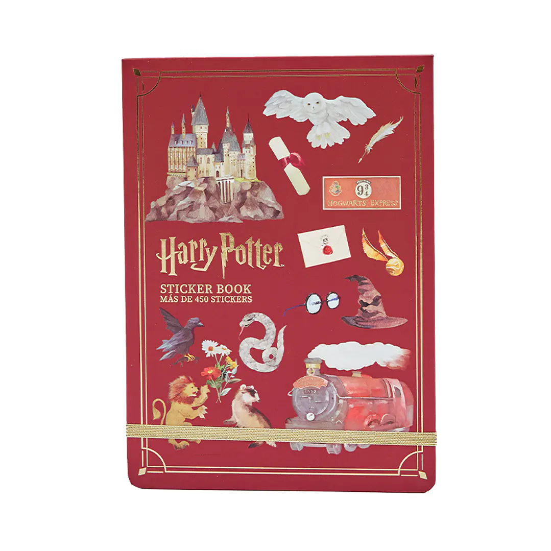 Harry Potter Libro de Stickers con Tapa Dura y Elástico 1