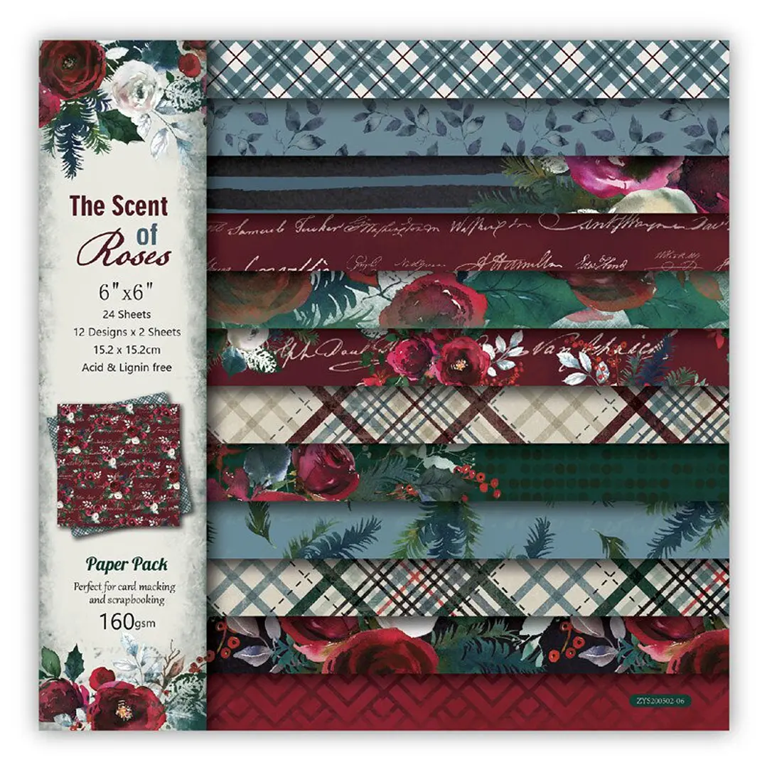 Set Papeles Decorativos The Scent of Roses 1