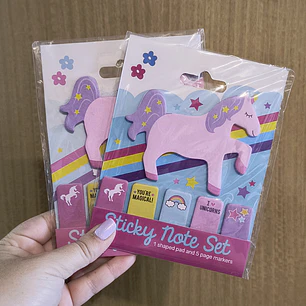 Set de Marcapáginas y Taco de Nota - Pony