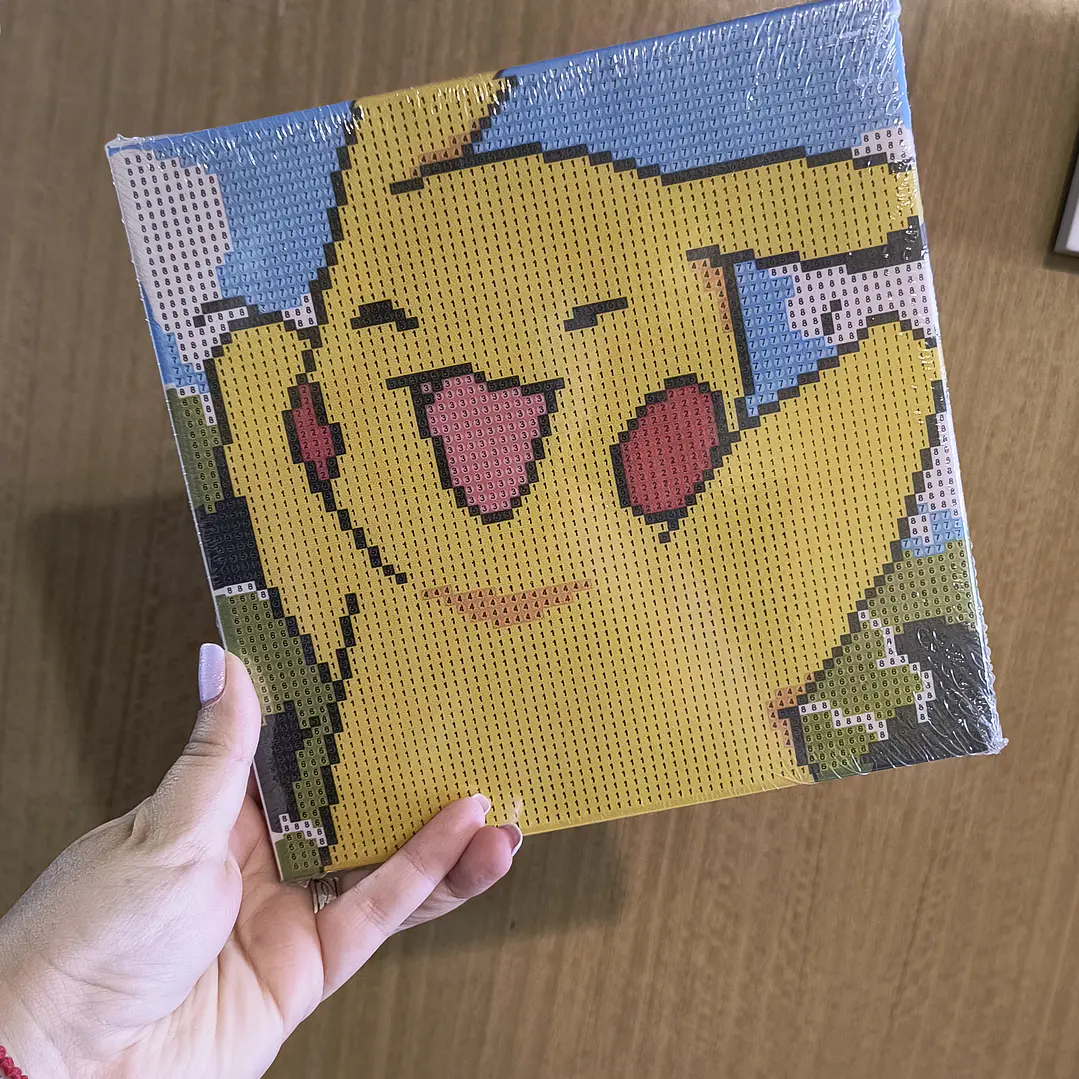 Cuadro de Pintura con Diamantes - Pikachu 1