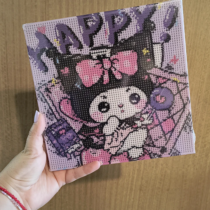 Cuadro de Pintura con Diamantes - Kuromi 1