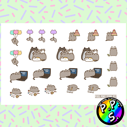 Lámina de Stickers 37 Pusheen