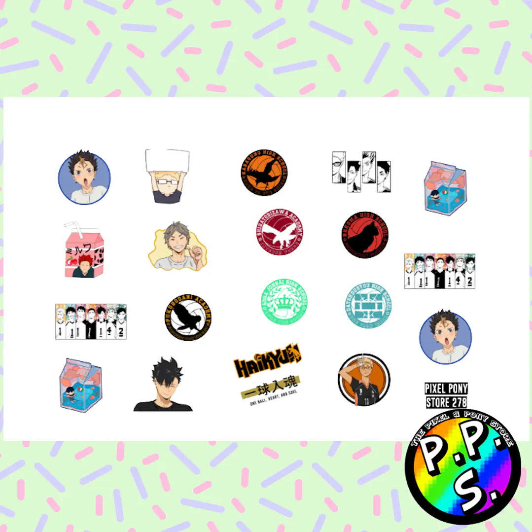 Lámina de Stickers 278 Haikyuu!! 1