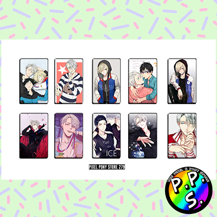 Lámina de Stickers 279 Yuri on Ice! 1