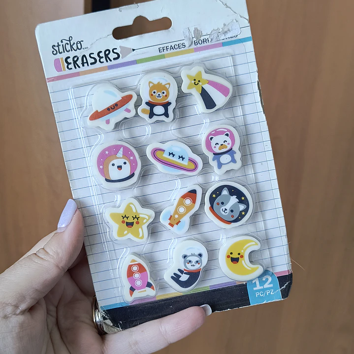 Set de Gomas de Borrar - Espacial 1
