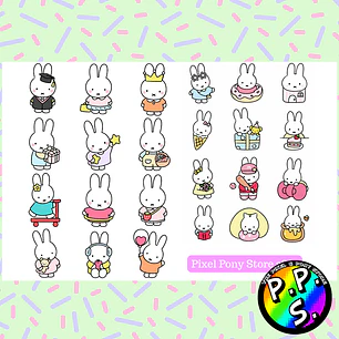Lámina de Stickers 288 Miffy