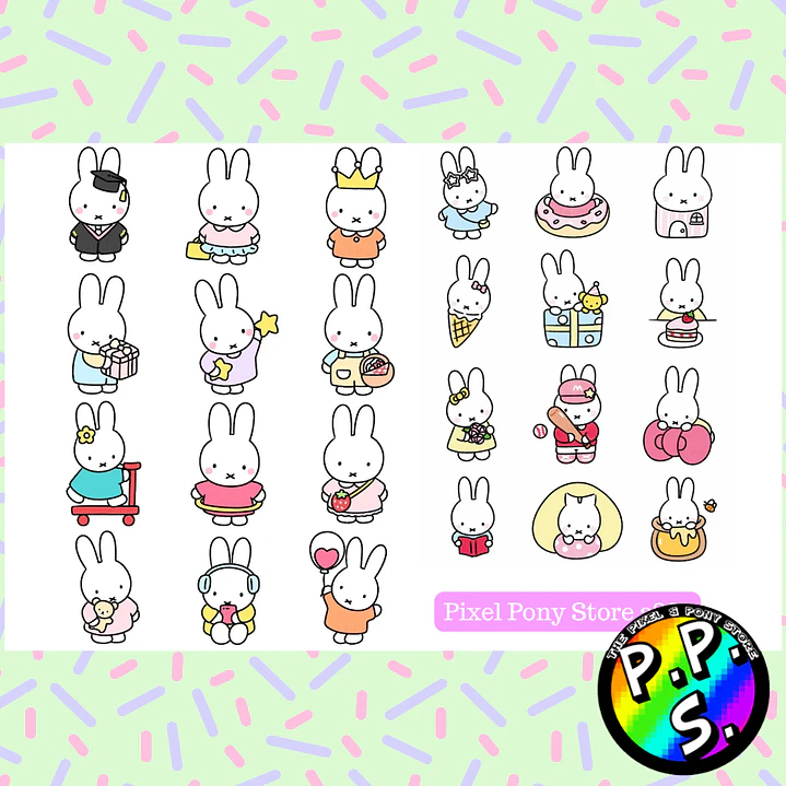 Lámina de Stickers 288 Miffy 1