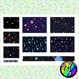 Lámina de Stickers 167 Box Galaxia