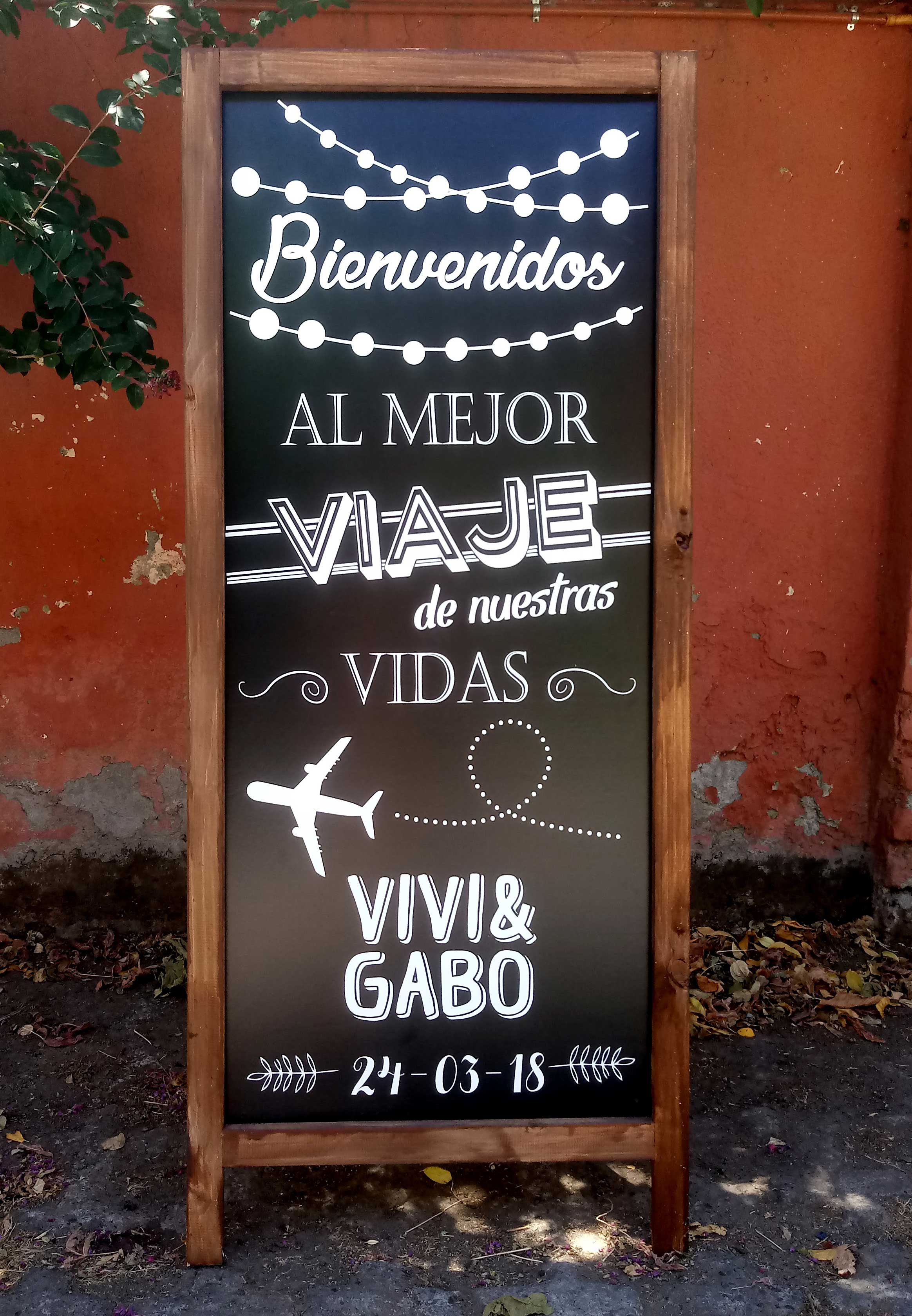 Pizarra de Bienvenida