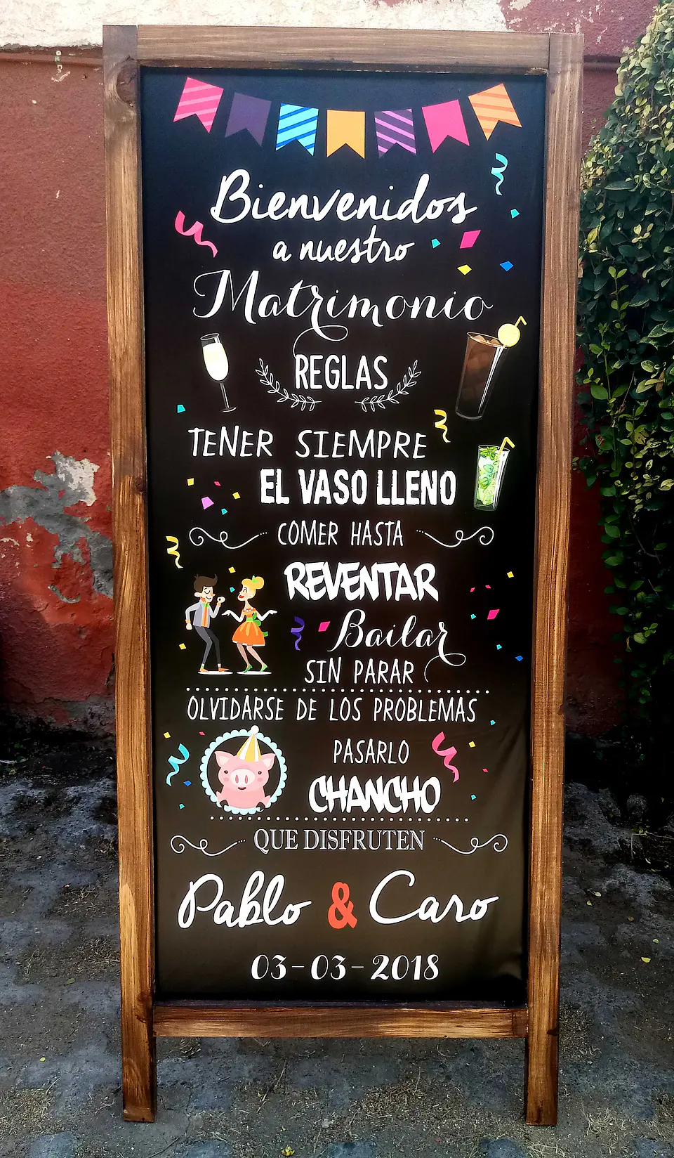 Pizarra de Bienvenida 4