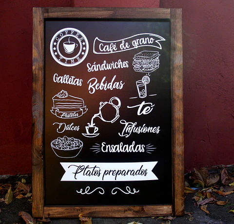 Pizarra para colgar full grafica chica