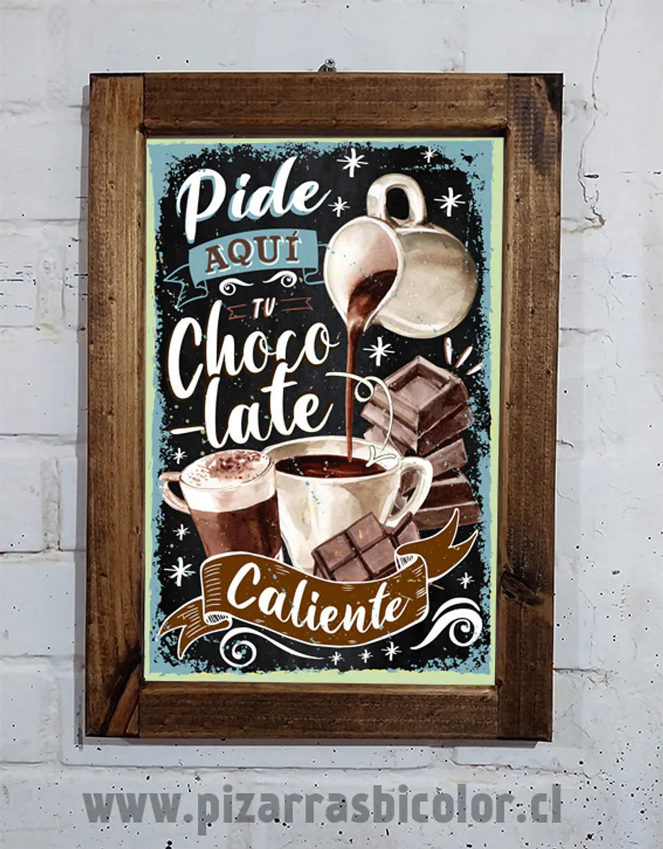 Letrero chocolate caliente 1