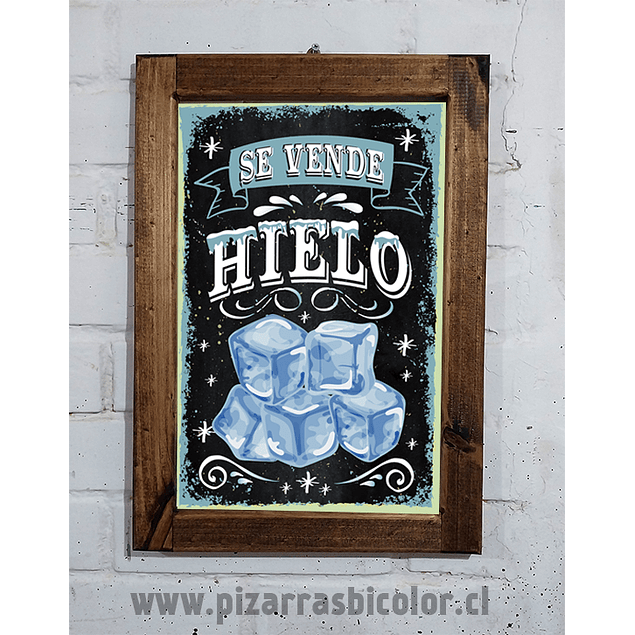 Letrero Hielo