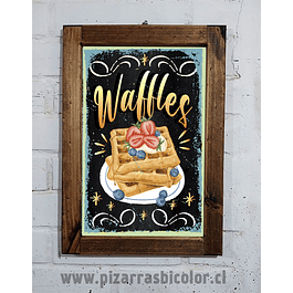 Letrero Waffles