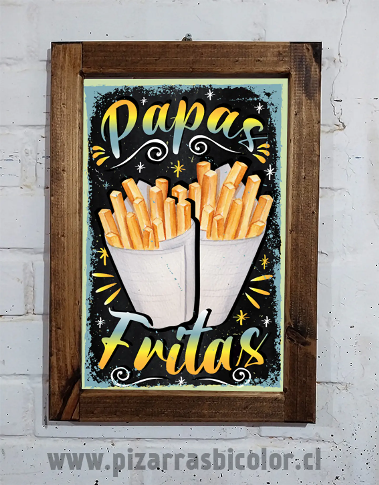 Letrero Papas Fritas 1