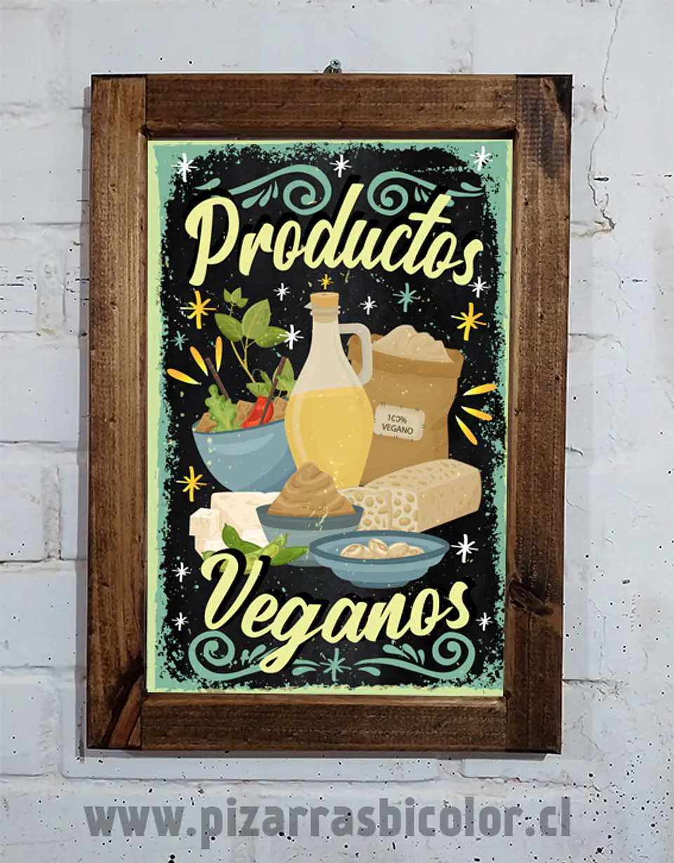 Letrero Productos Veganos 1