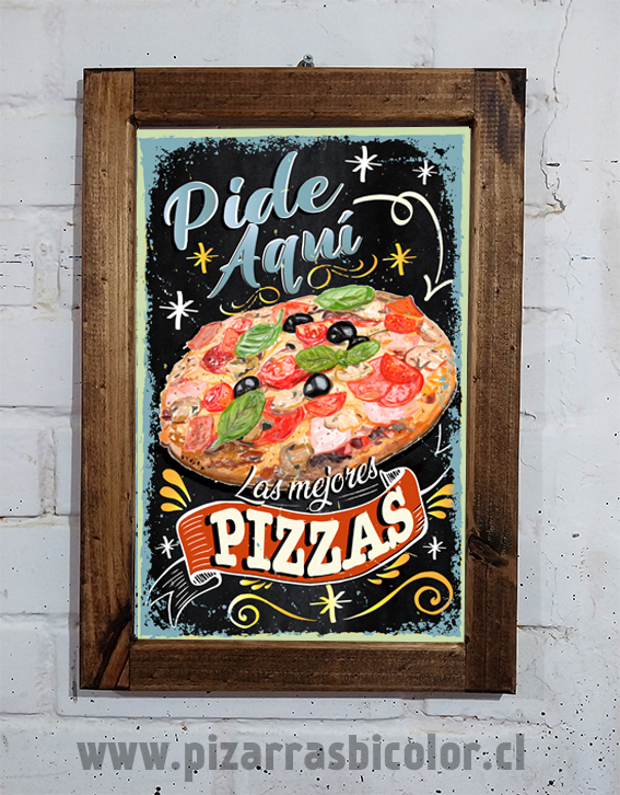 Letrero Pizzas