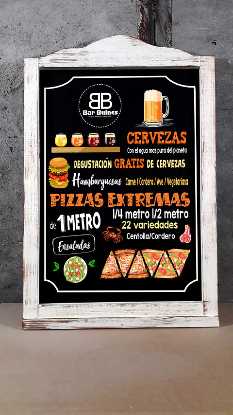 Pizarra Provenzal para colgar full grafica