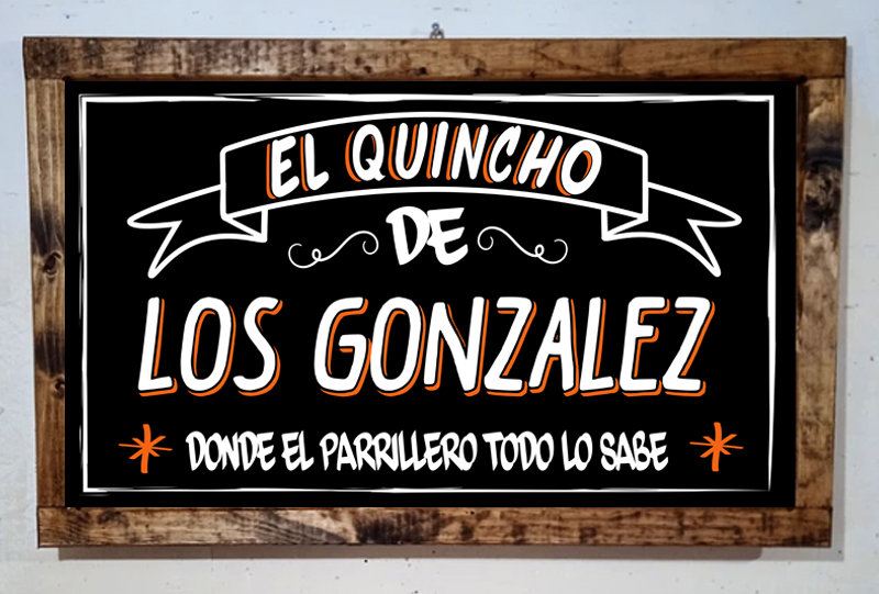 Letrero Quincho