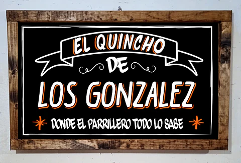 Letrero Quincho
