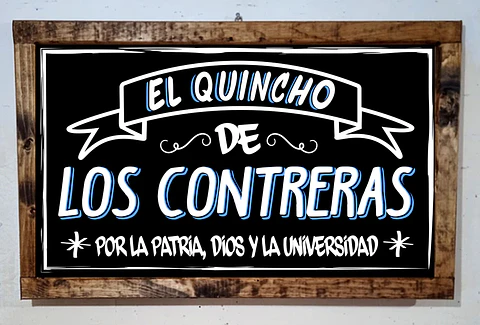 Letrero Quincho