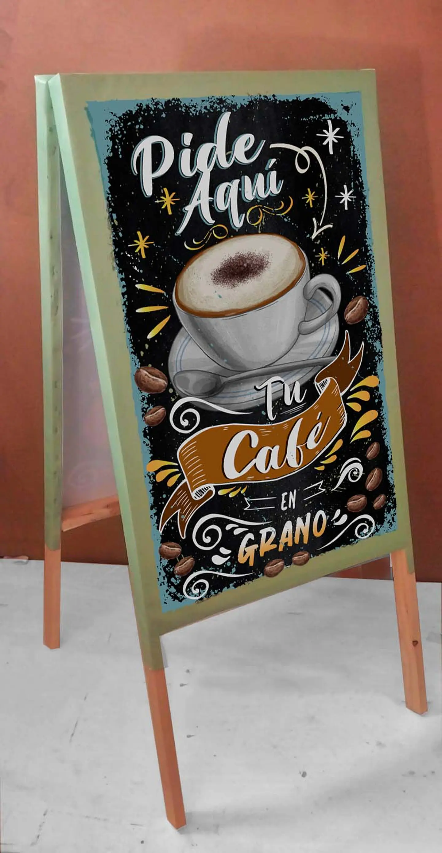 Paloma doble PVC modelo Cafe en Grano 1