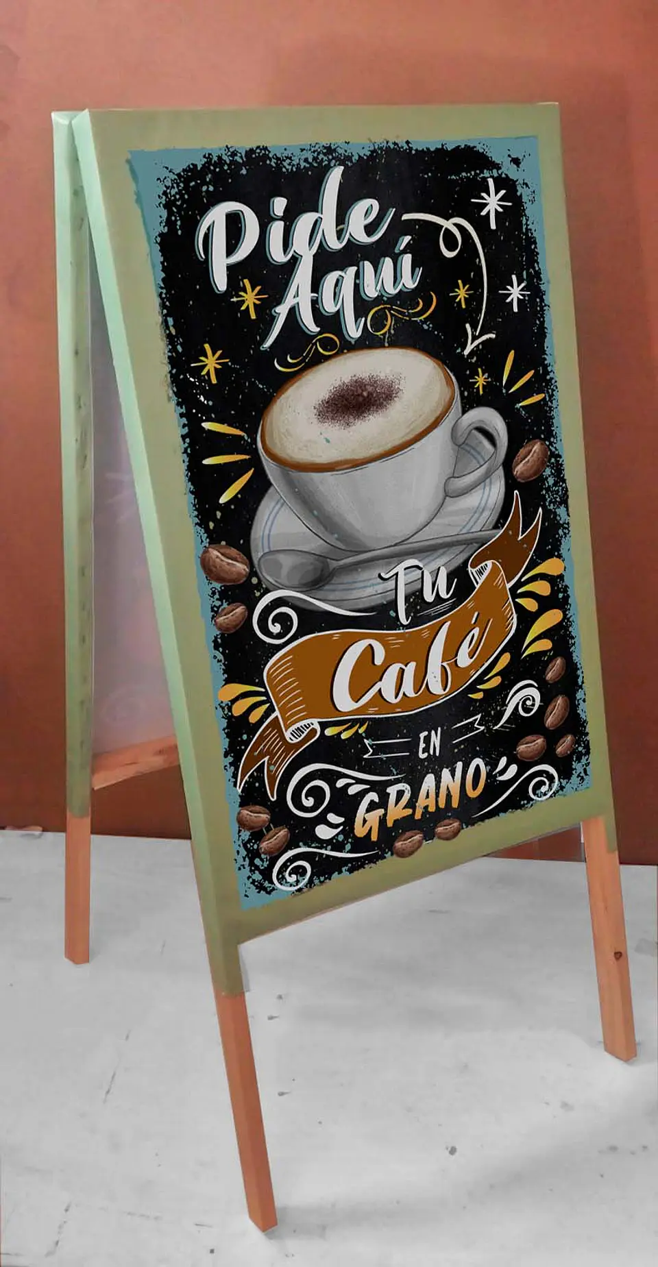 Paloma doble PVC modelo Cafe en Grano 1