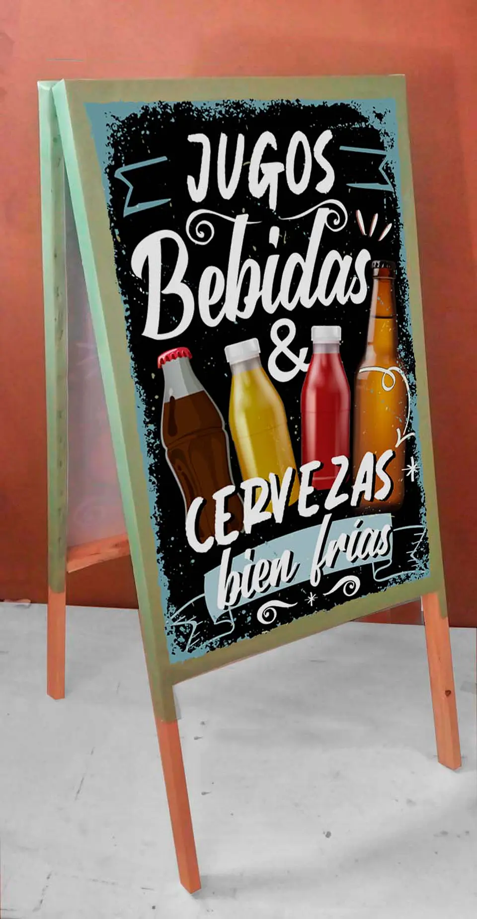 Paloma doble PVC modelo Jugos, Bebidas y Cervezas 1