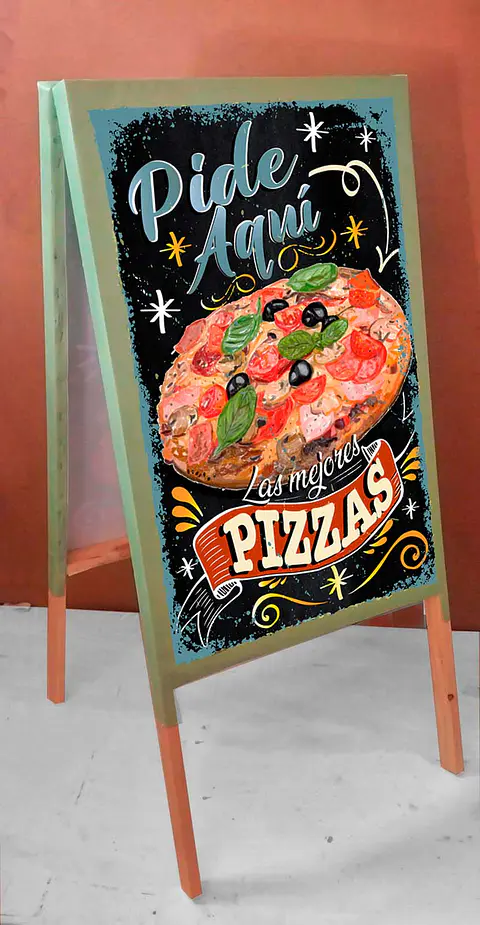 Paloma doble PVC modelo Pizzas